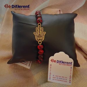 اسوارة قلادة الكف والحجر الخمري