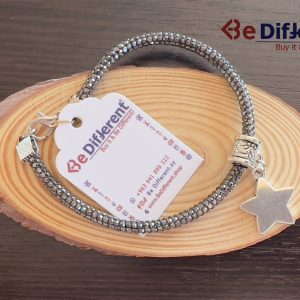 اسوارة سلسال سميك الماس غامق مع نجمة