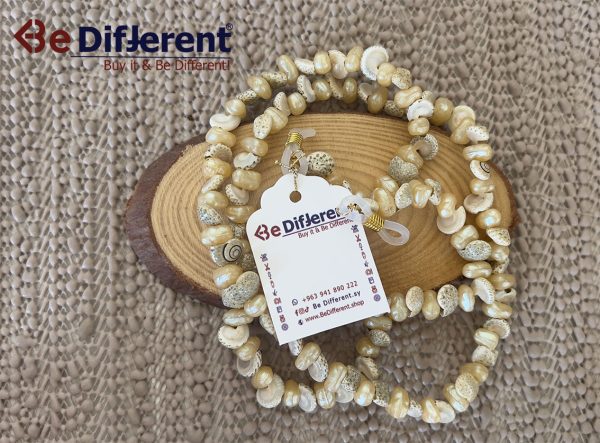سلسال نظارات صدف مع لؤلؤ