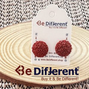 حلق باقة ورود أحمر
