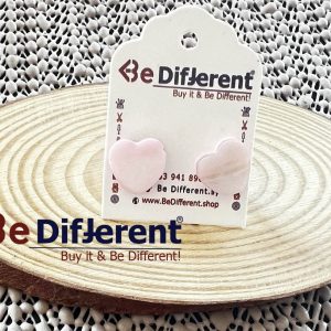 حلق صدف قلب لون سومو صغير